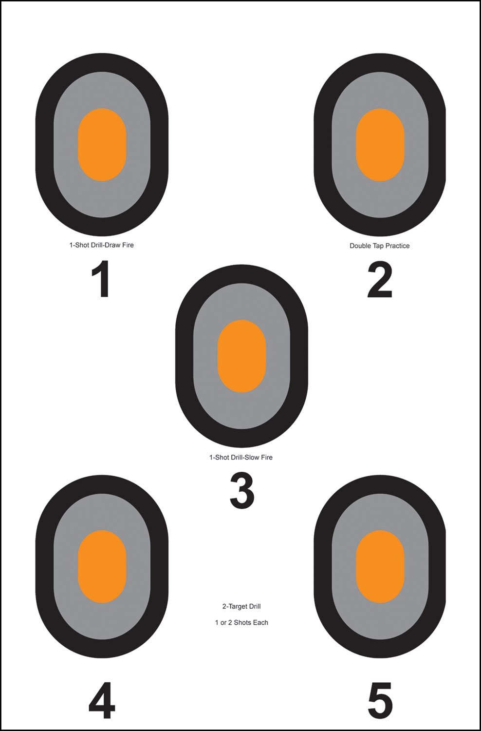 Action Target 530OC100 Bullseye Bullseye Paper 23